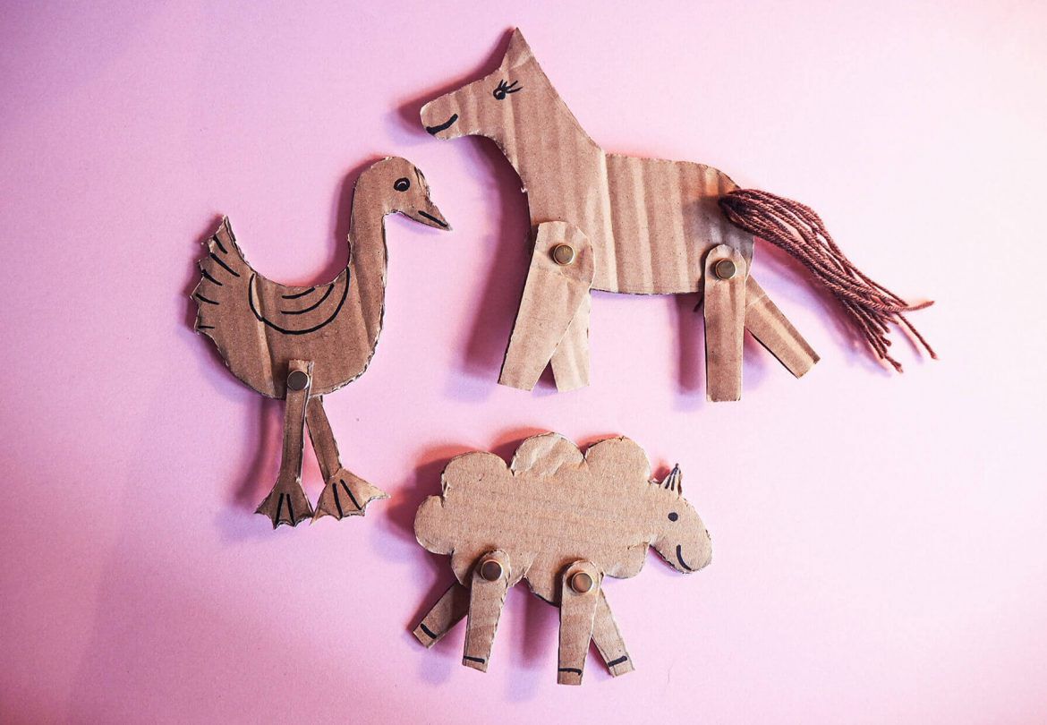 DIY Animals from cardboard #Horse - BADALA Sticker